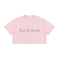 Women's Mineral Wash Cotton Crop T-Shirt
