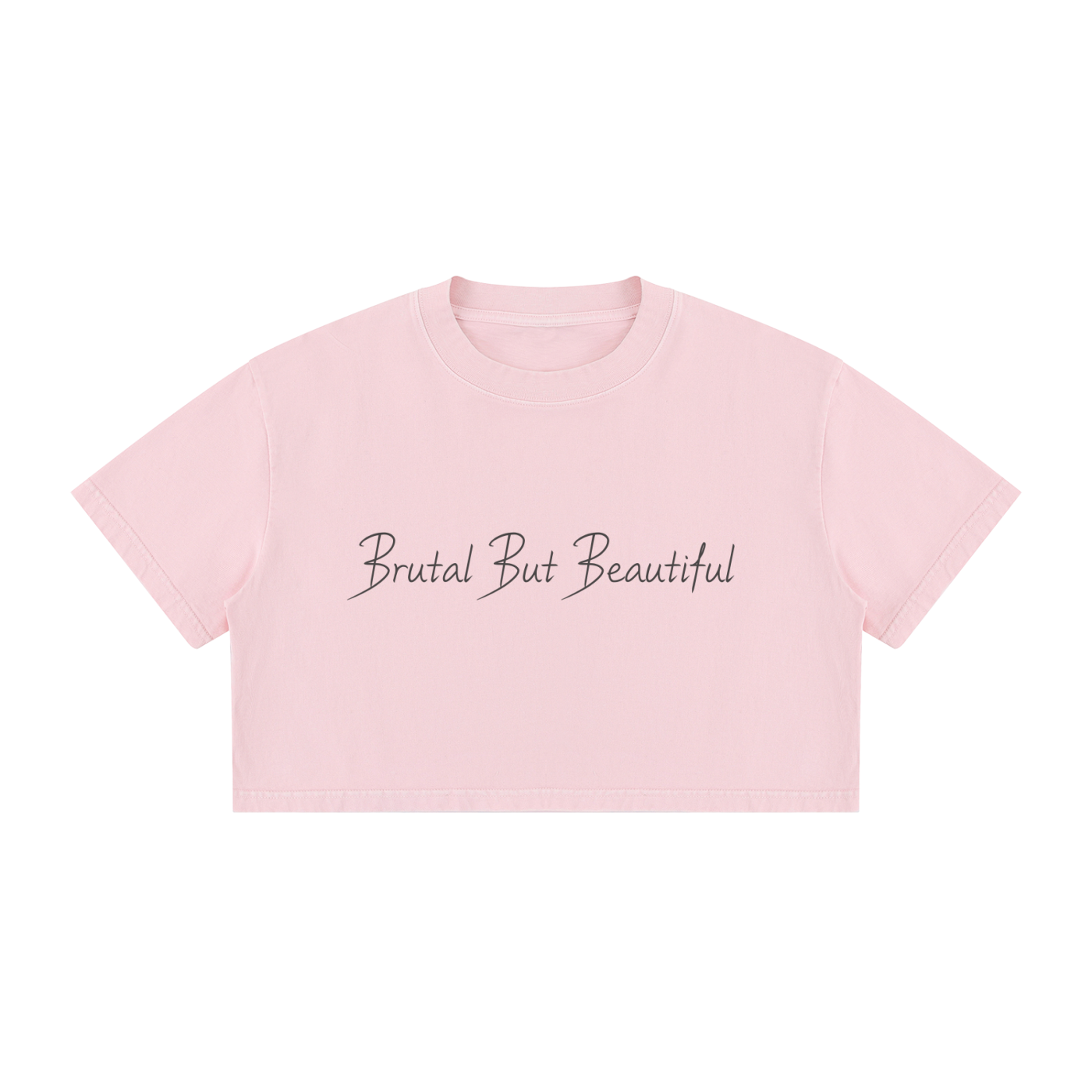 Women's Mineral Wash Cotton Crop T-Shirt