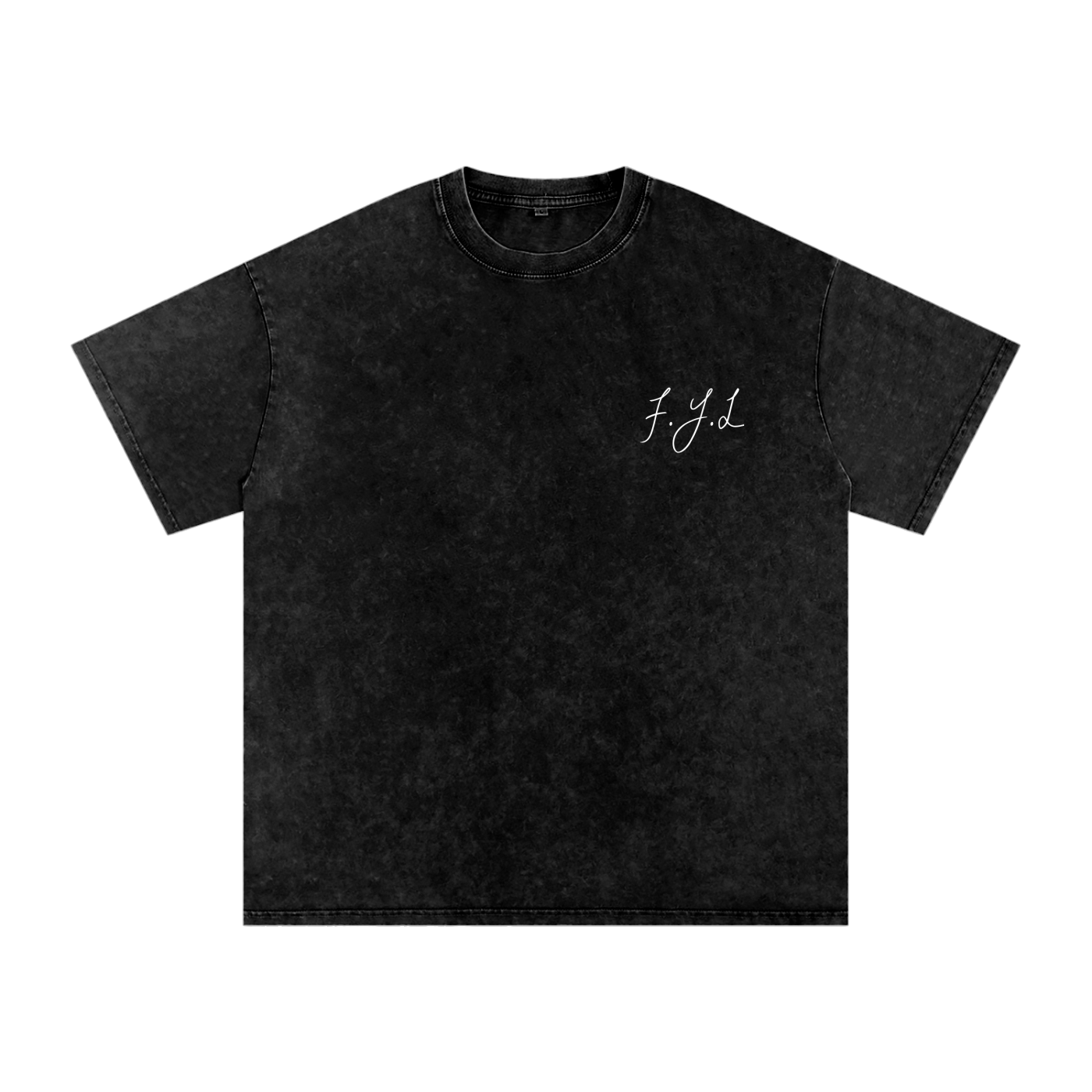 Snow Washed Oversized Cotton 'HES THE LIGHT'T-Shirt
