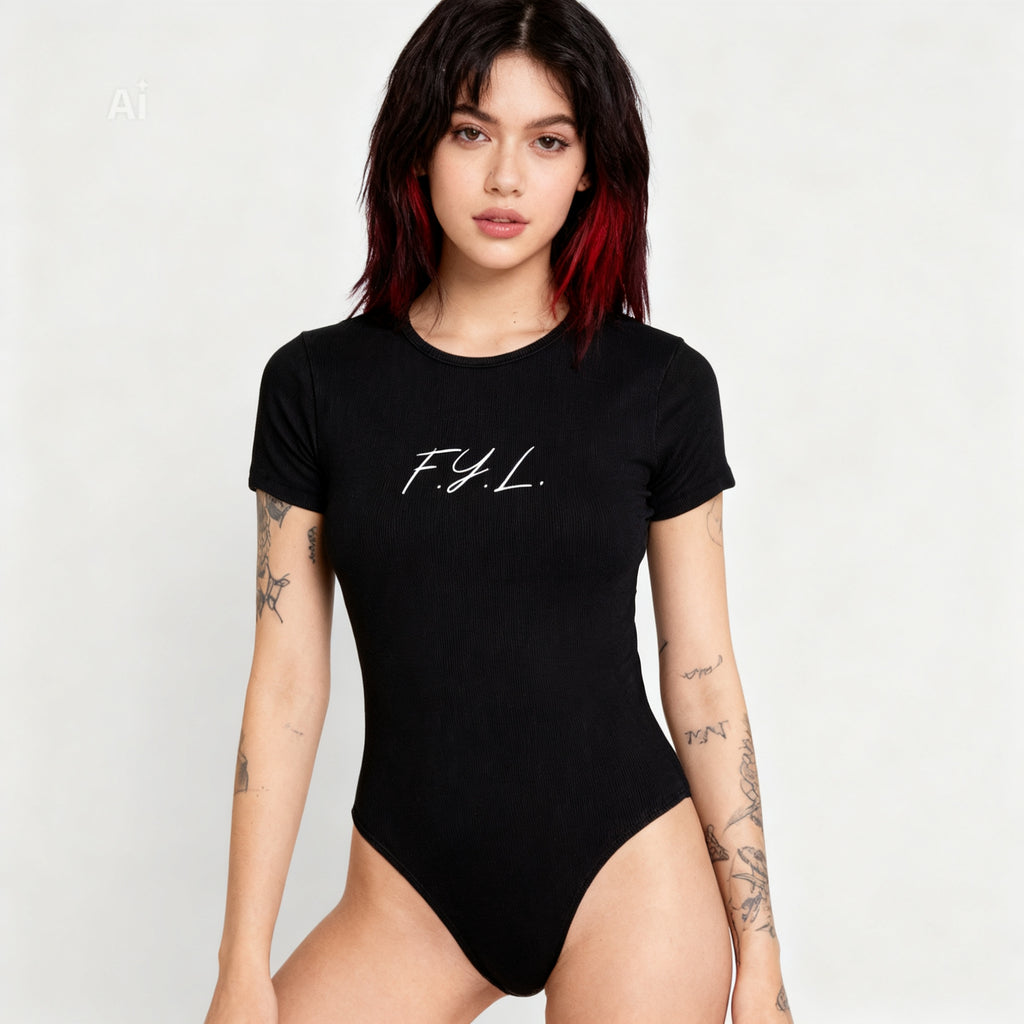 Women's Mineral Wash Crewneck Bodysuit