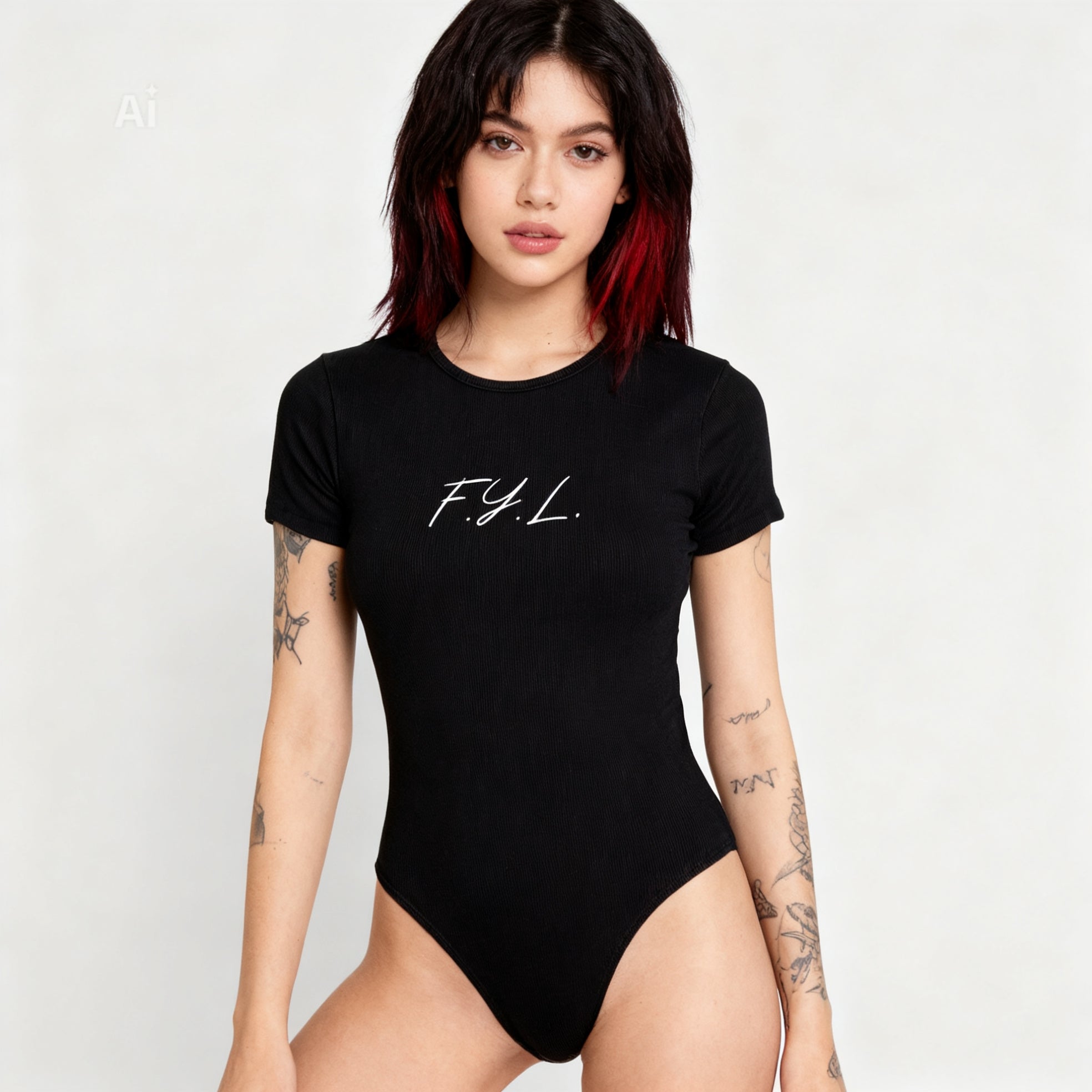 Women's Mineral Wash Crewneck Bodysuit