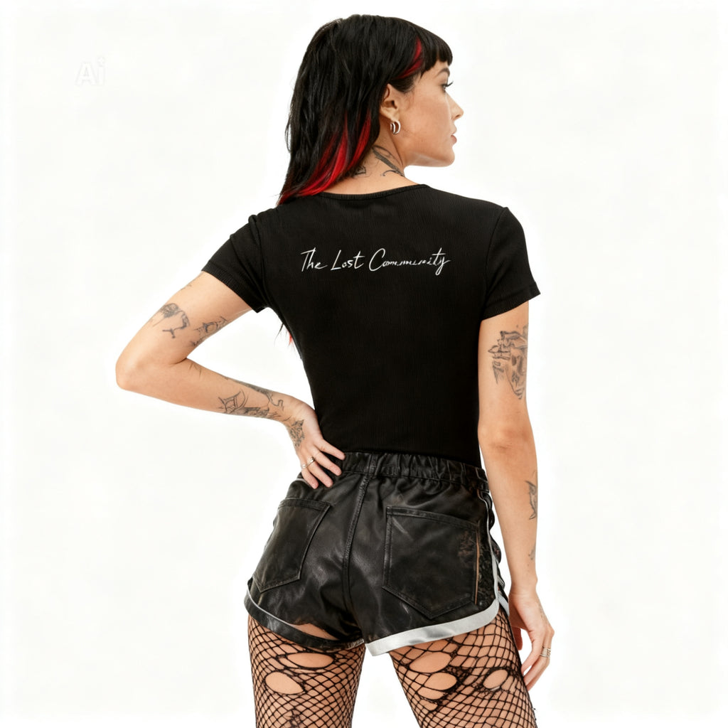 Women's Mineral Wash Crewneck Bodysuit