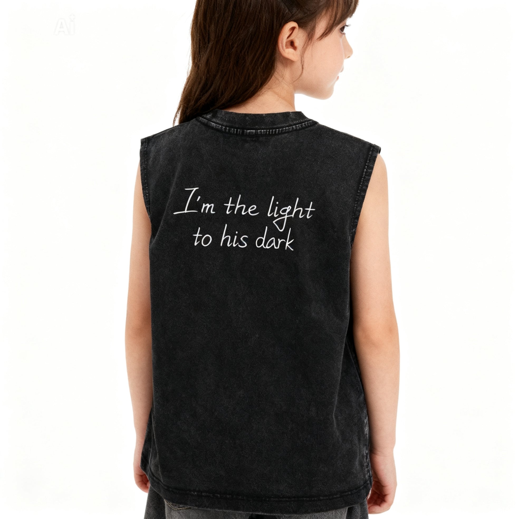 Snow Washed Kids' 'I'M HIS LIGHT' Tank Top